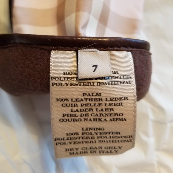 Burberry Pink and Brown Plaid Gloves - Picture 4 of 16